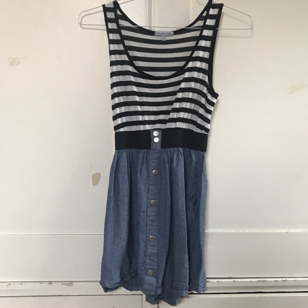 Charlotte Russe Fake Jean and Striped Dress